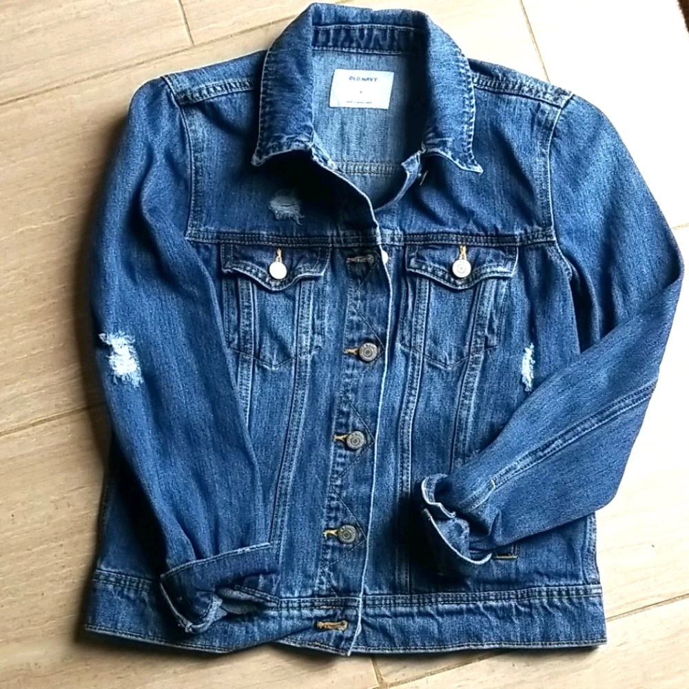 Distressed Denim Jacket